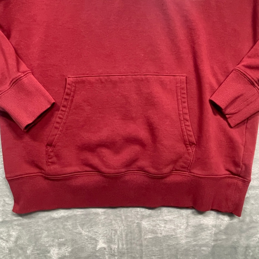 The North Face Hoodie Women Small Burgundy Half Dome Logo Pullover Sweatshirt - Picture 3 of 10
